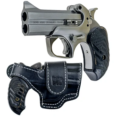 Bond Arms BASOF-45/40 Sound of Freedom .45 LC/.410 Bore 3.5" Stainless/Engraved Black Ash Grips