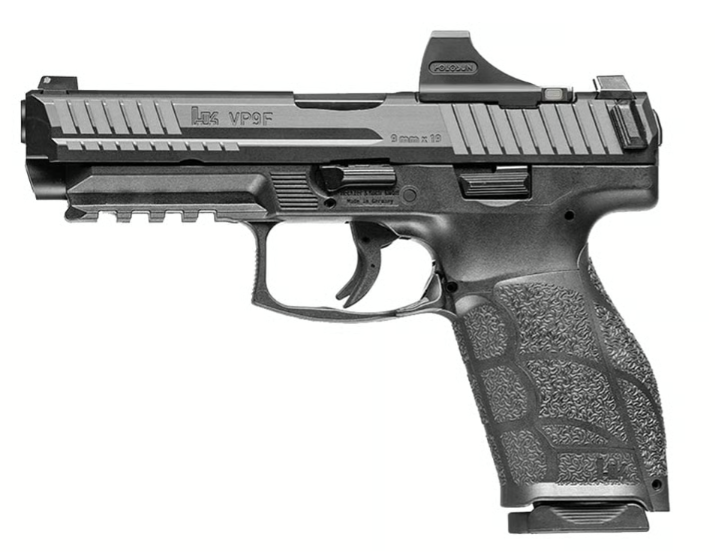 H&K VP9A1 F Handgun 9mm Luger 17rd (1) & 20rd (1) Magazines 4.53″ Barrel Black Optic Ready with Holosun SCS - No Credit Card Fees - Low, flat rate shipping
