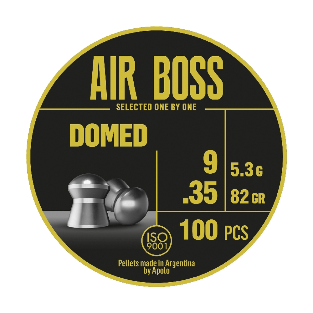 Hatsan USA Apolo Air Boss Domed .35 Cal Airgun Rifle Pellet, 82 gr 100rds