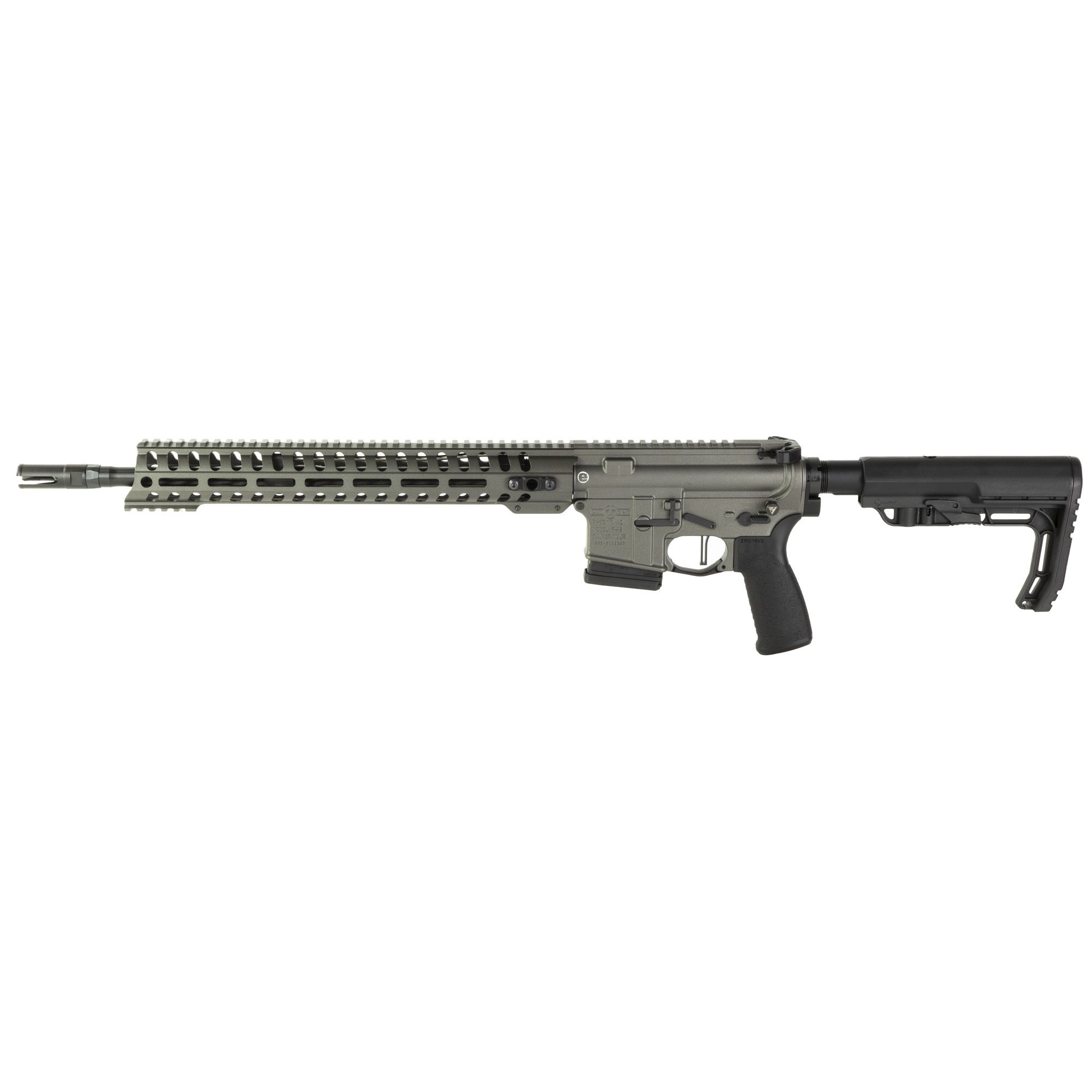Patriot Ordnance Factory 01649 Minuteman Direct Impingement *CA Compliant 5.56x45mm NATO 16.50″ 10+1 Tungsten Rec/14.5″ M-Lok Handguard Black Nitride Barrel Black Polymer 6 Position MFT Stock & Grip - No Credit Card Fees - Low, flat rate shipping