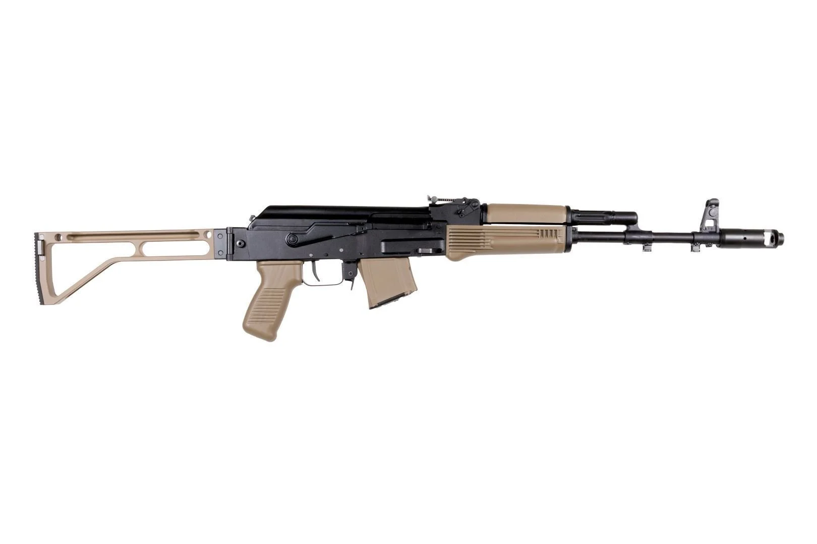 Arsenal SAM7SF 7.62x39mm Semi-Auto AK-47 FDE Rifle with Aluminum Side Folding Stock with Cheek Rest QD Points