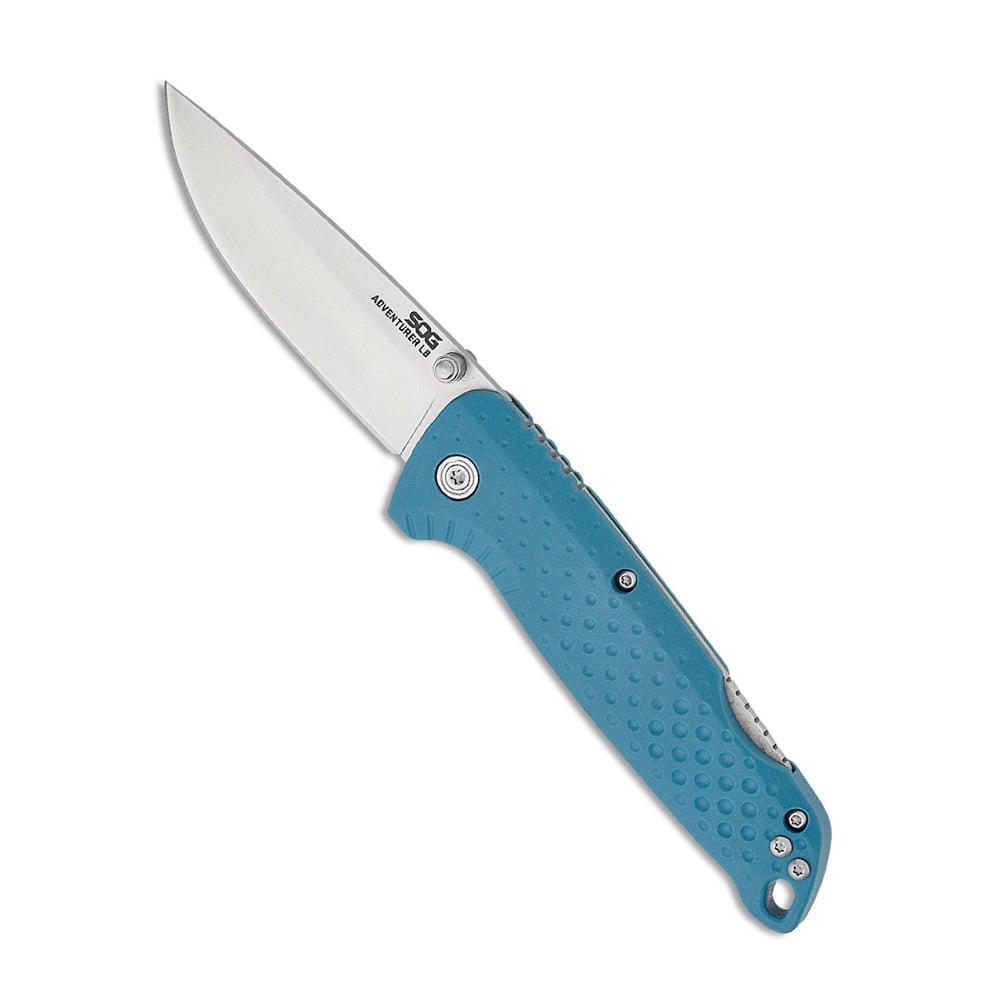 SOG Adventurer LB 3.5" Blade Folding Knives, Nordic Blue / Satin