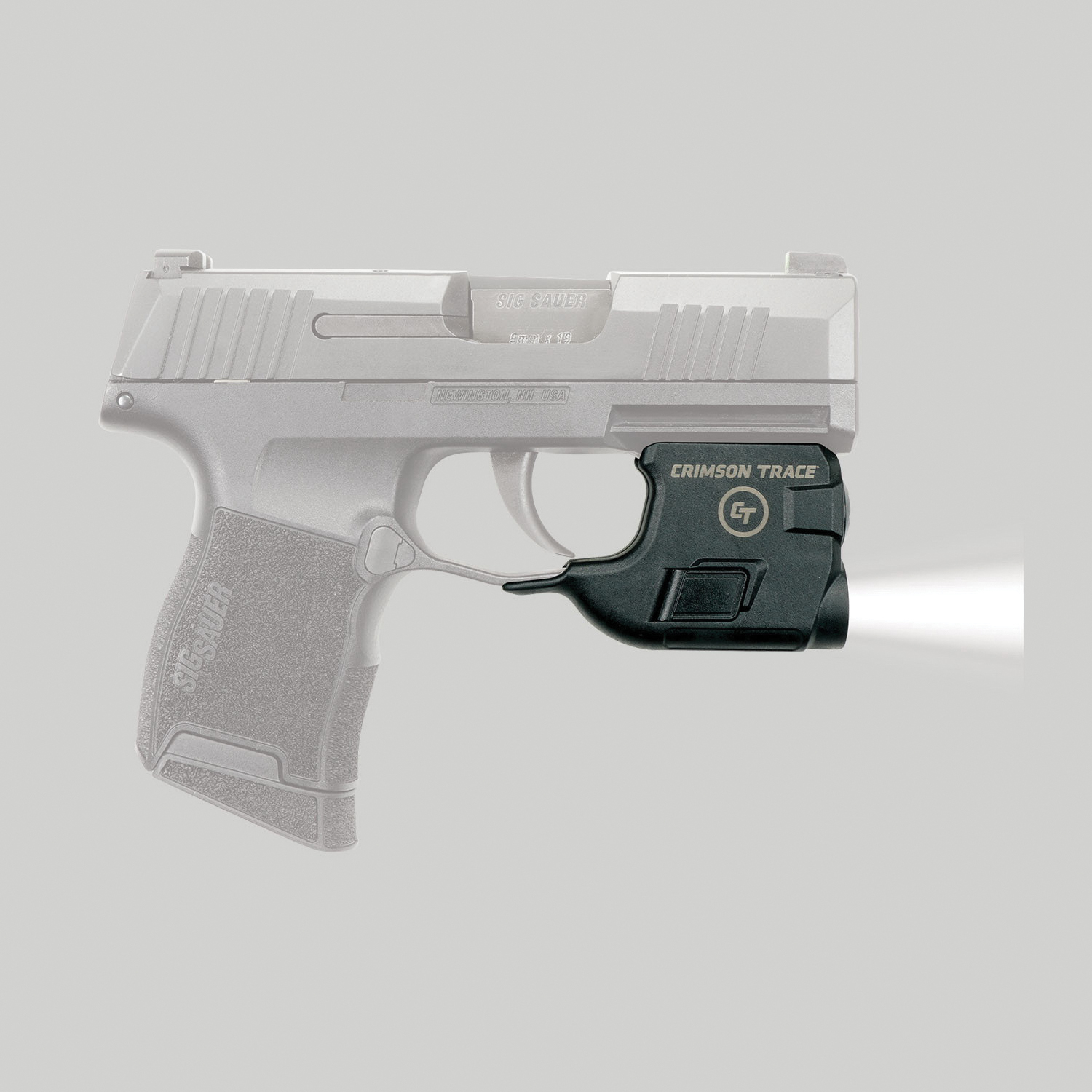 Crimson Trace Lightguard 100 lm White LED Tactical Weapon Light, Black for Sig Sauer P365 and P365SAS Pistols - LTG772