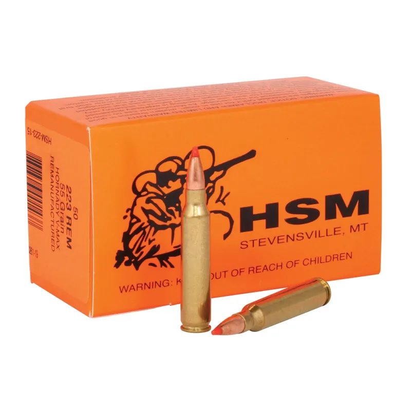 HSM Ammunition Varmint .223 Remington 55 gr  VMX - 50rds - 22315