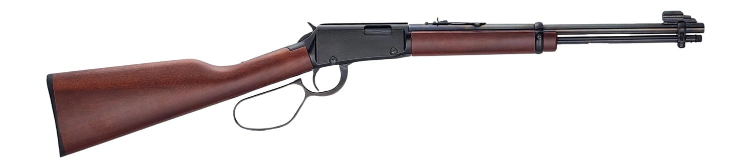 HENRY H1 CLASSIC CARBINE LG LOOP LEVER RIFLE RIL 22 S/L/LR 16.5 IN BBL BLUE/ WALNUT 13 RD - No Credit Card Fees - Low, flat rate shipping
