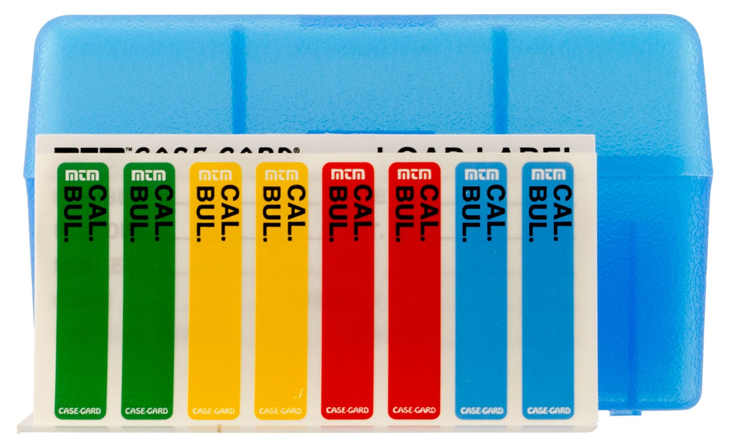 MTM Case Gard R-50 50 Round Ammo Box, 2.65" OAL, Clear Blue - RS5024