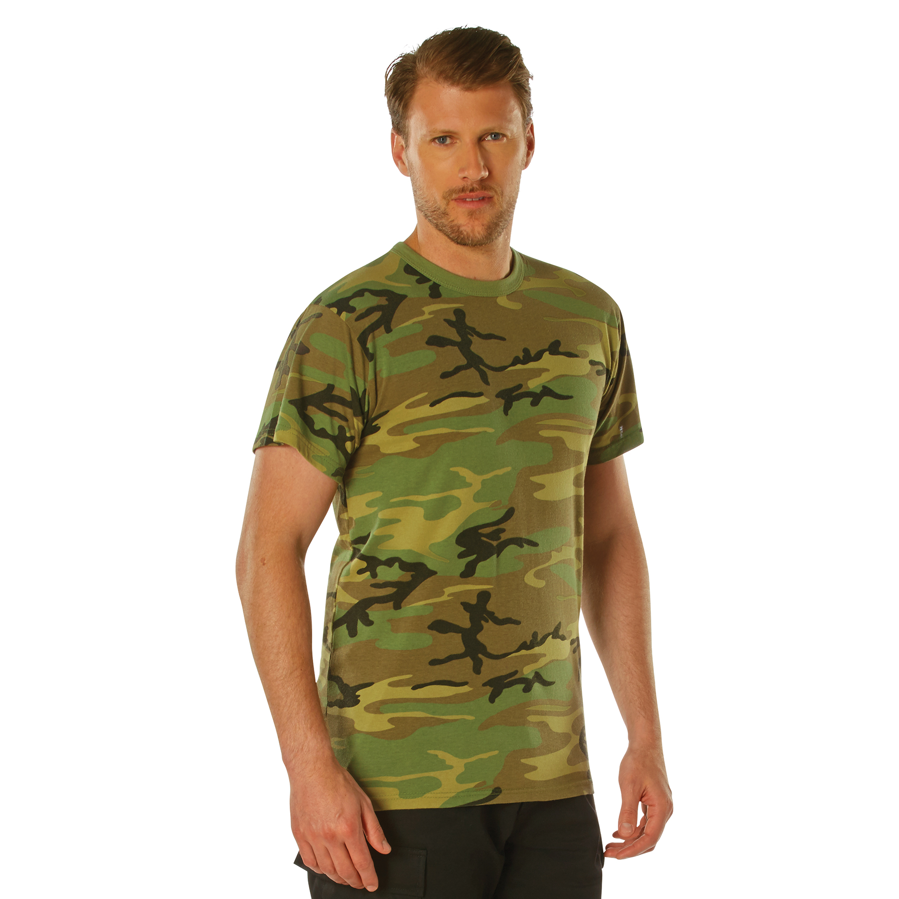 Rothco Vintage Camo T-Shirts - Woodland Camo, Medium