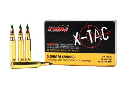 PMC 556K 5.56 NATO 62GR GRN TIP LAP 20RD BX 1000RD CASE - No Credit Card Fees - Low, flat rate shipping