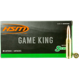 Hunting Shack HSM Game King 7mm-08 Remington 150gr Spitzer Boat Tail GameKing 20rd Brass Case 7MM088N