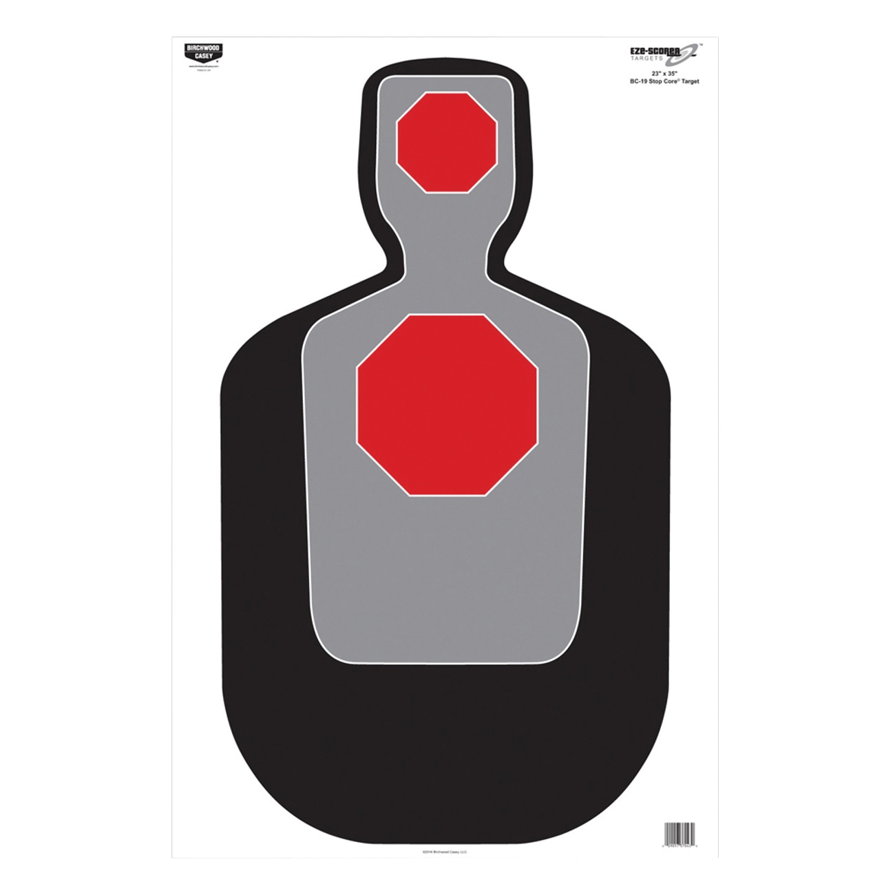 Birchwood Casey BC-19 Stop Core Target - Black/White (100-Pack) - 37043