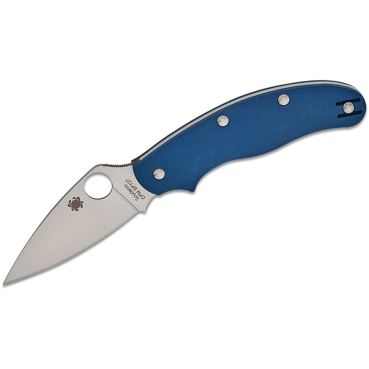 Spyderco UK Penknife Folding Knife, Cobalt Blue