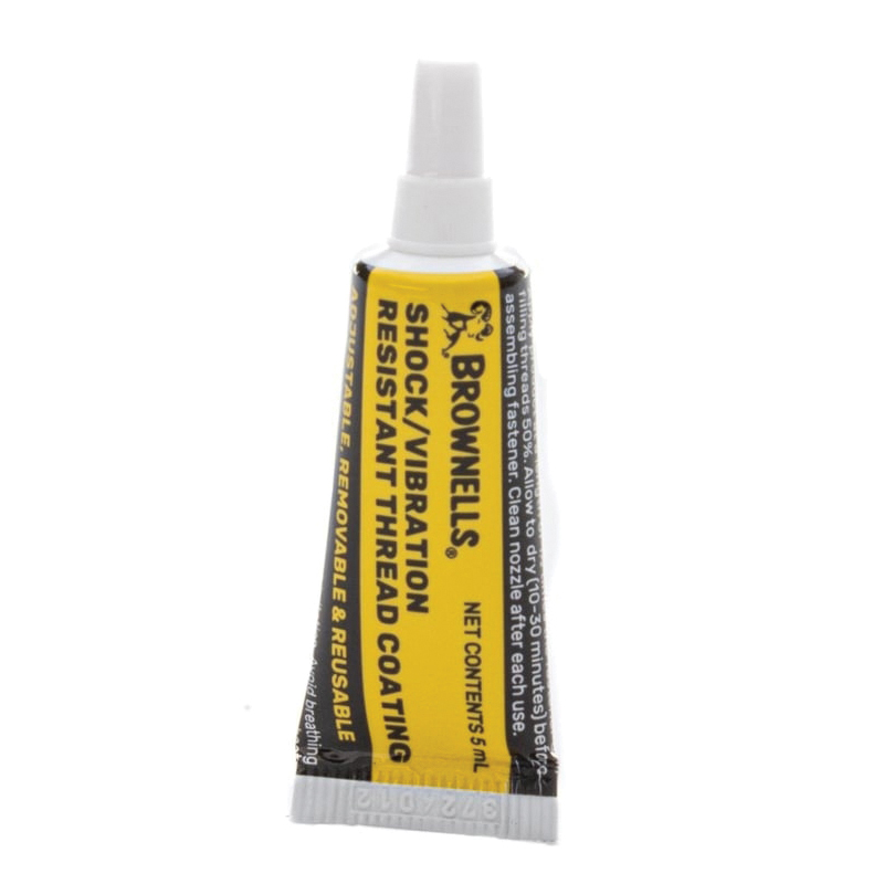 Brownells Shock/Vibration Resistant Thread Coating, 5 mL Tube Yellow