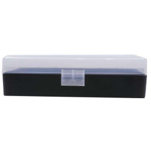 Berrys 67425 408 Ammo Box 40 S&W,45 ACP 50rd Clear Lid w/Black Bottom