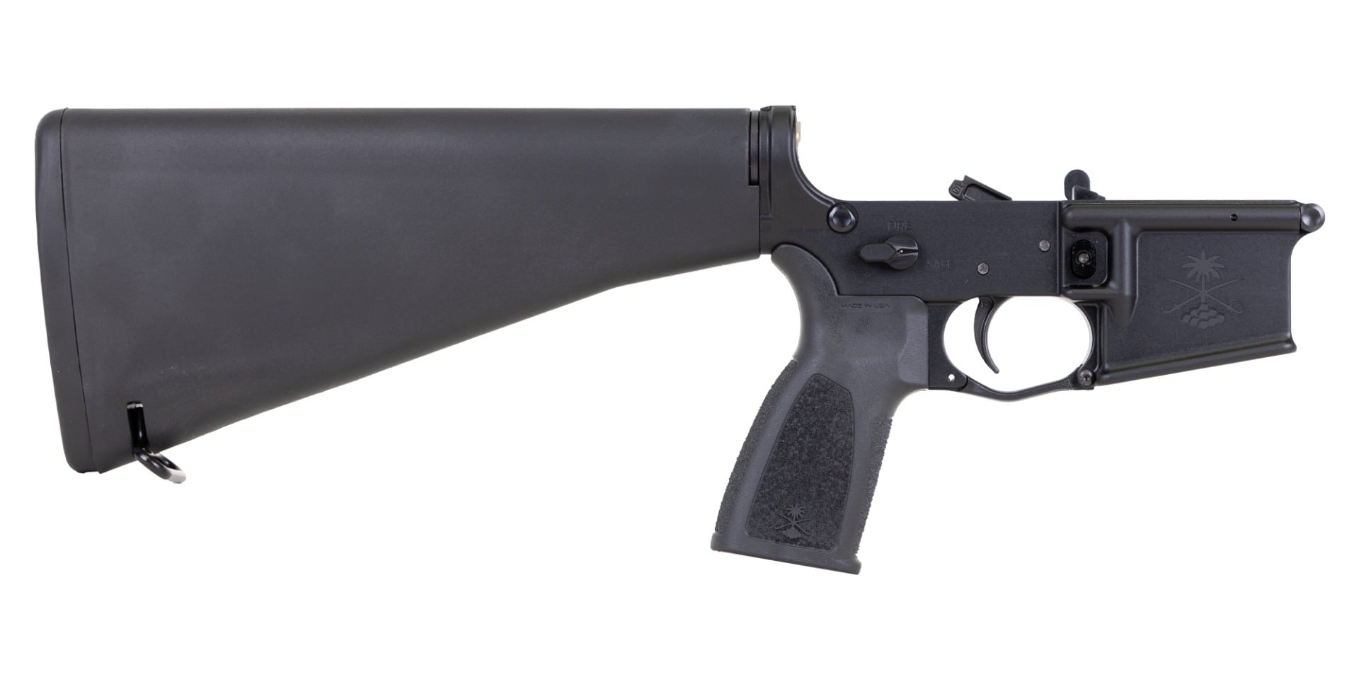 PSA Sabre-15 Forged Lower with A1 Stock and Sabre Grip, Black