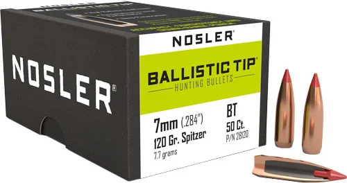 NOSLER BULLETS 7MM .284 - 120GR BALLISTIC TIP 50CT