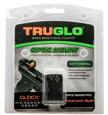 TRUGLO DOVETAIL TRIJICON MOUNT SLD OPTIC GLOCK RMR PISTOL RED DOT SIGHT