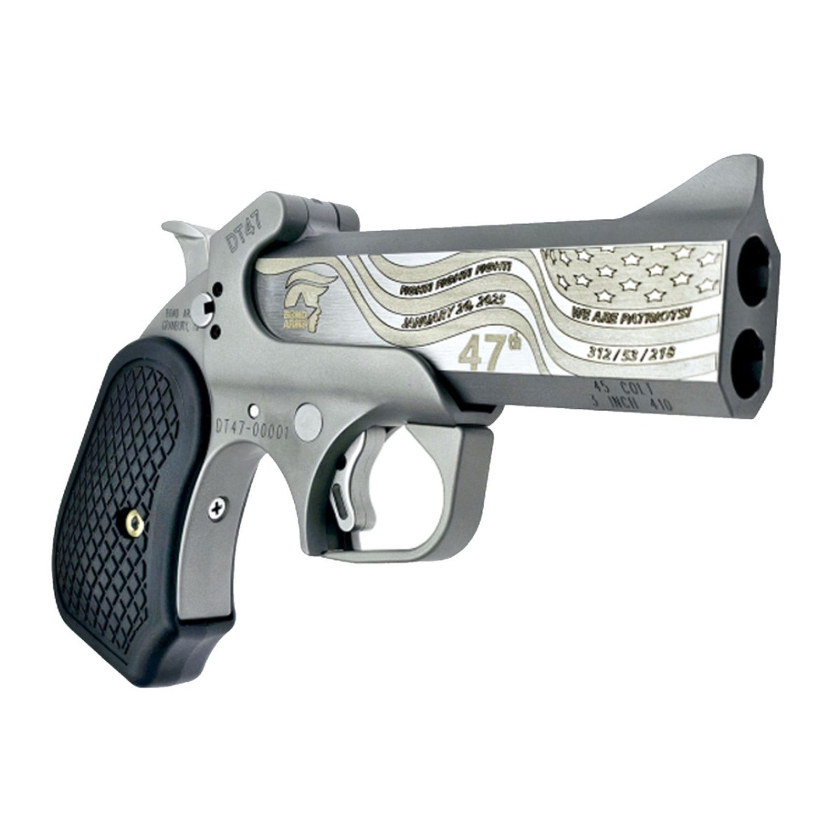 Bond Arms DT47 BADT47-45/410 .45LC/.410 Gauge 2 Rounds 4.25" Extended B6 Resin Grips
