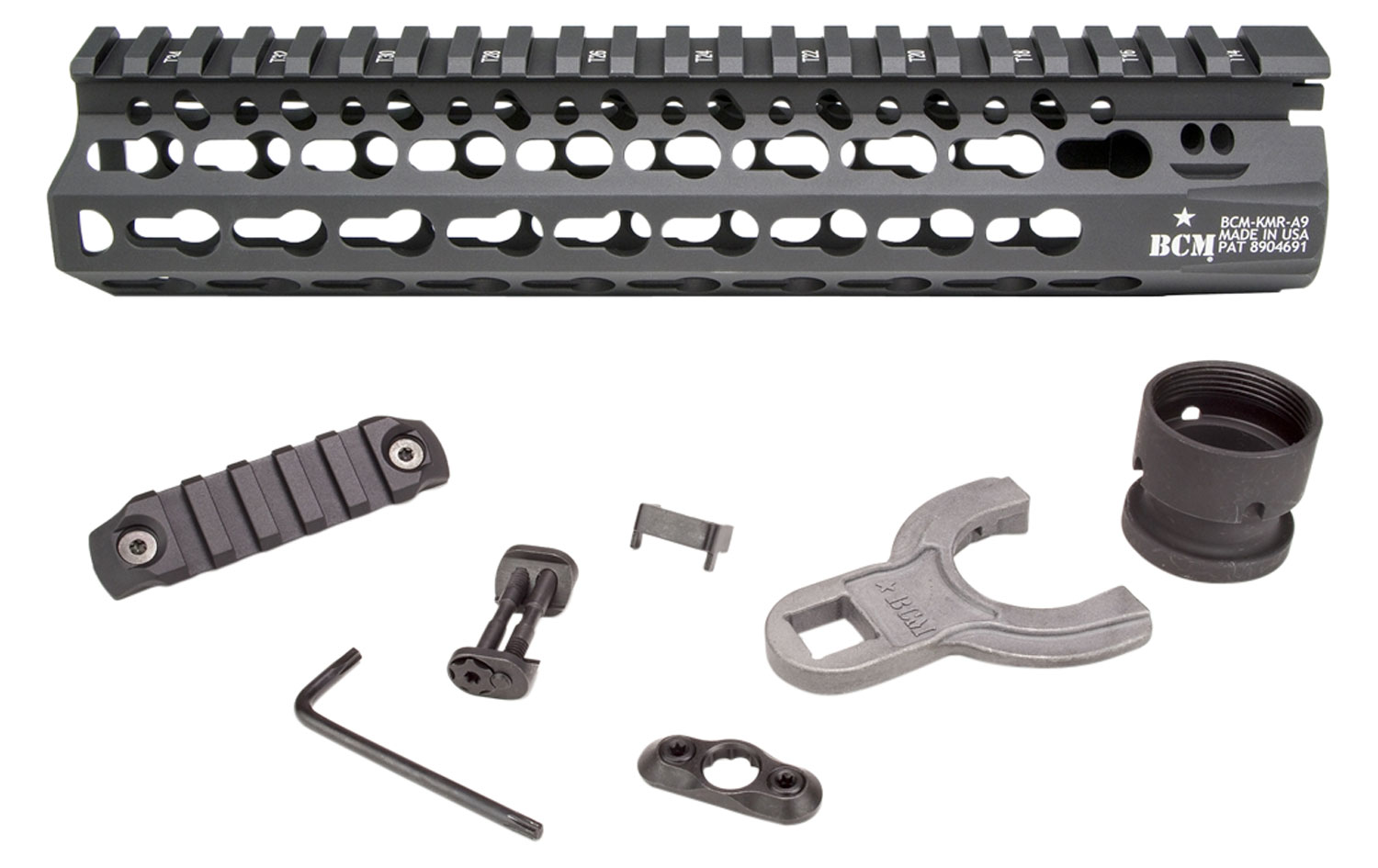 Bravo Company Mfg KeyMod 9" Float Handguard, Black - KMRA9556BK