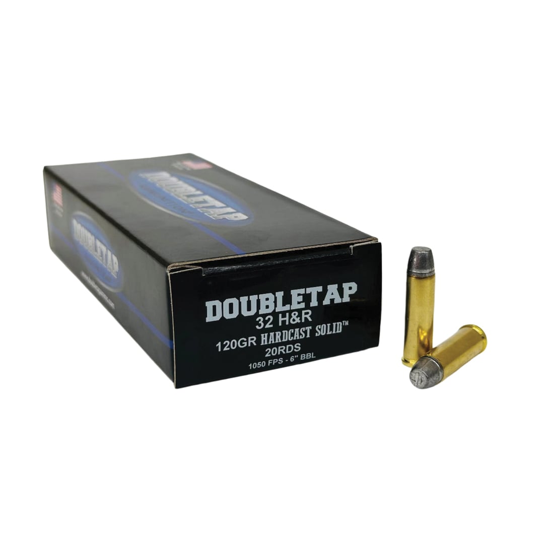 DoubleTap Ammunition Hardcast Solid .32 H&R Magnum 120 gr LFN 20rds