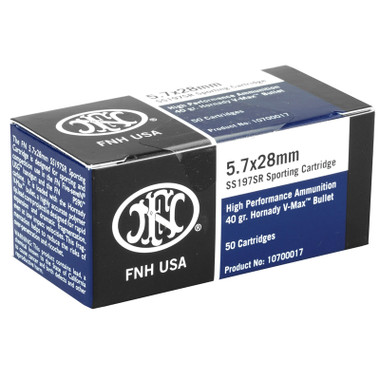 FN Herstal SS197SR FN 5.7x28mm Ammo 40 Grain Hornady V-Max