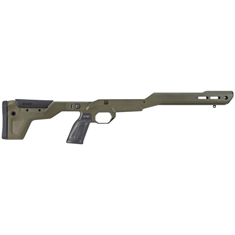 MDT HNT26 Standard Folding Chassis System Fits Howa 1500 SA/Weatherby Vanguard, Cobalt Green