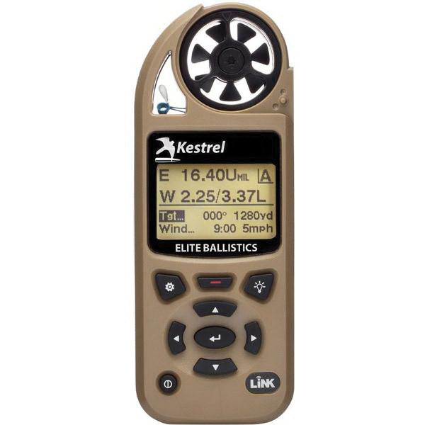Kestrel Kestrel 5700 Elite 100' Waterproof Shock Resistant Weather Meter Link w/ Applied Ballistic, Tan - 0857ALTAN