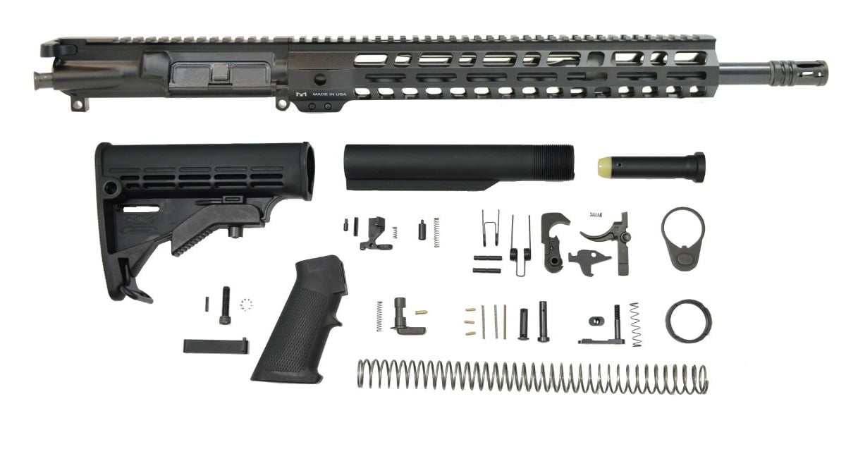 PSA 16" Mid-Length 5.56 NATO 1:7 Nitride 13.5" Lightweight M-Lok Classic Rifle Kit