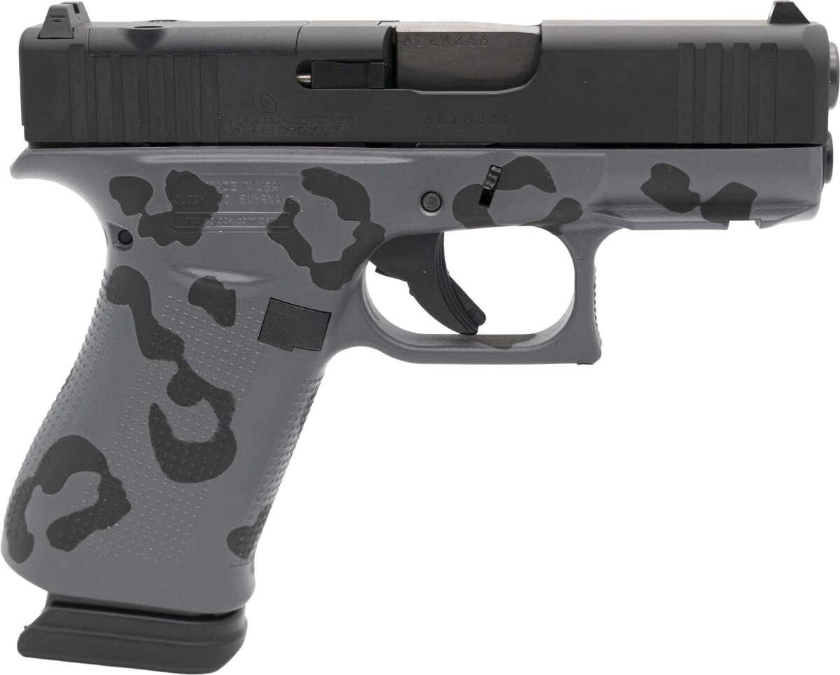 Glock GLK 43XMOS 9MM 15R BLK GRY LPD