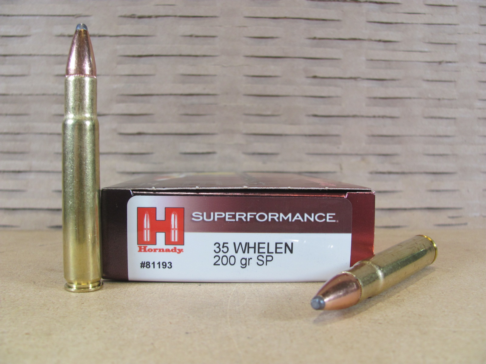 200 Round Case – 35 Whelen 200 Grain SP Hornady Superformance Ammo – 81193