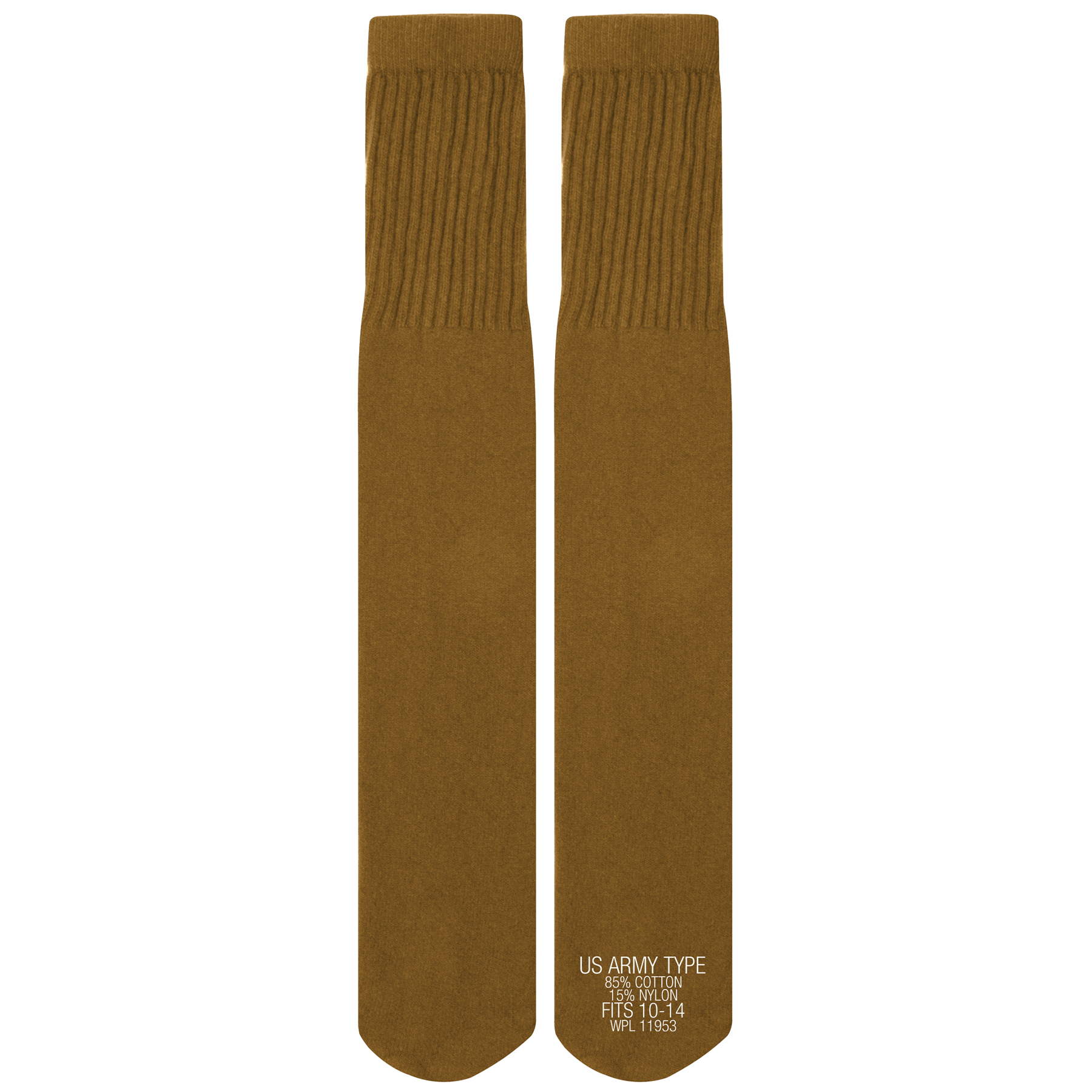 Rothco G.I. Style Tube Socks - Coyote Brown