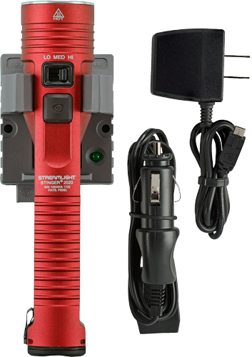 Streamlight Stinger 2020 LED Flashlight with Charger - Red