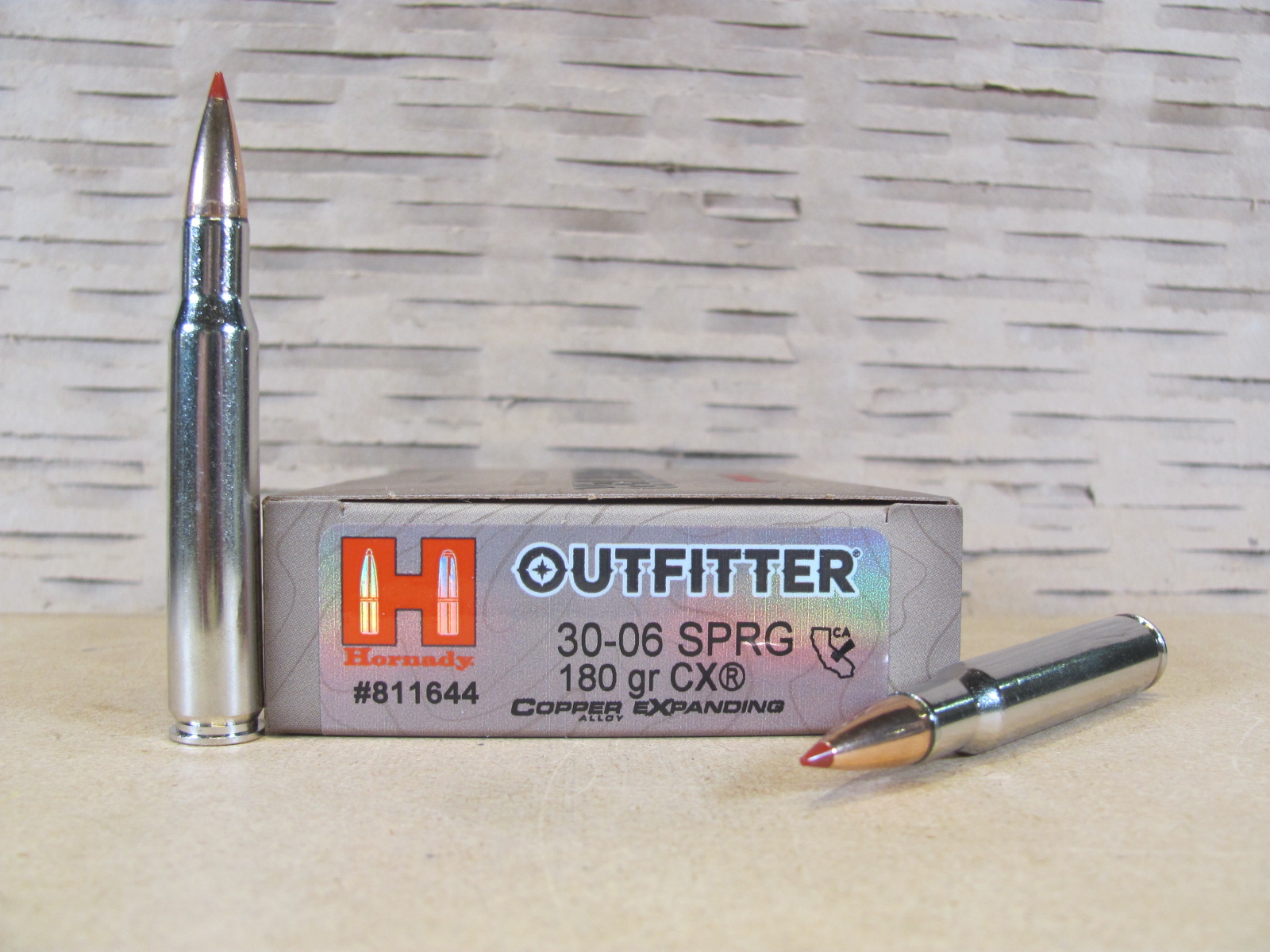 200 Round Case – 30-06 Springfield 180 Grain CX Hornady Outfitter Ammo – 811644