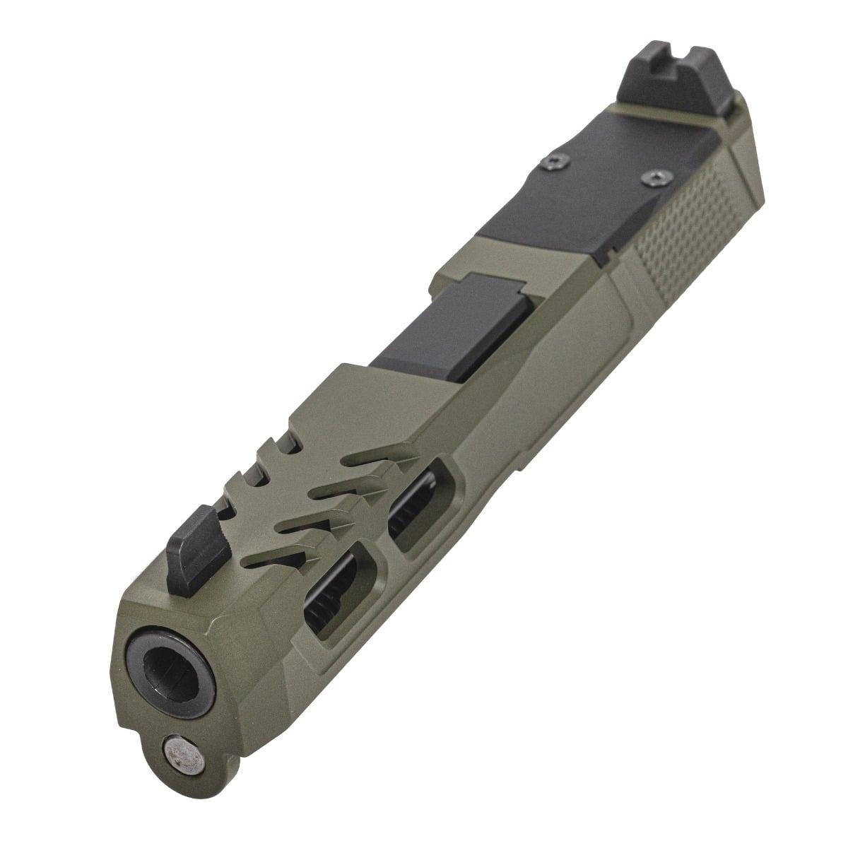 PSA Dagger SW6 RMR Slide Assembly with Non-Threaded Barrel, Sniper Green
