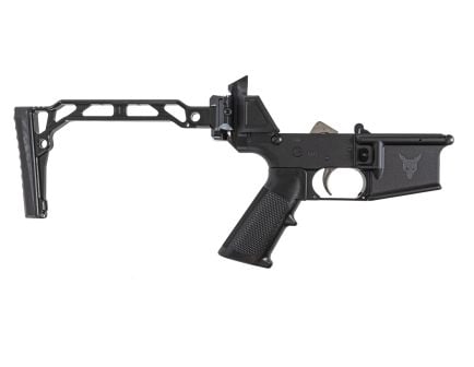 PSA JAKL 5.56 NATO Classic EPT Complete Rifle Lower With JMAC Skeleton Stock, Black