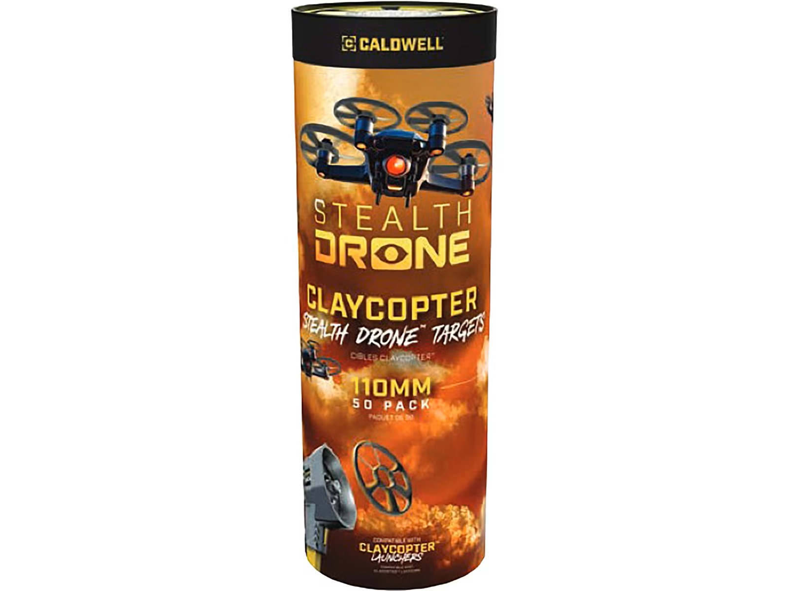 Caldwell ClayCopter Stealth Drone 110mm Target 50 Pack Tube 1255916