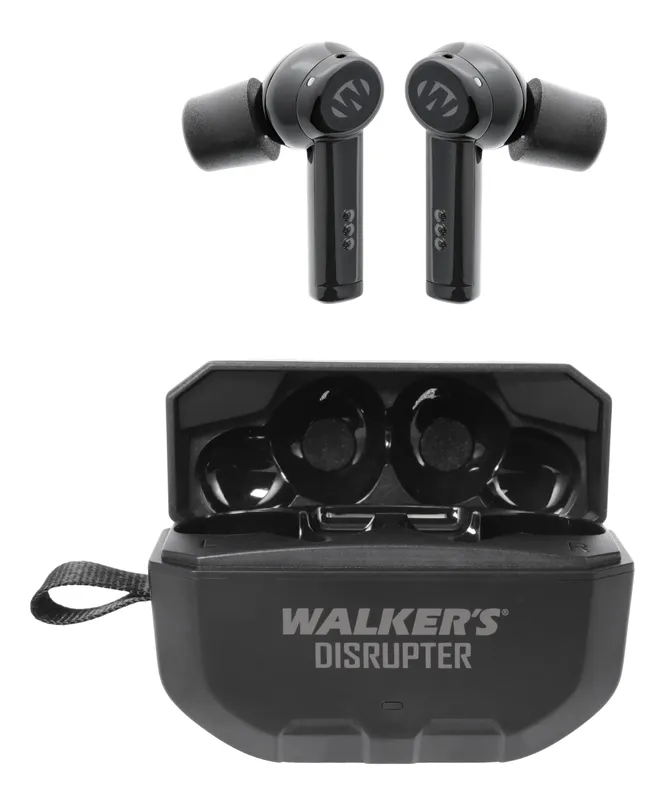 Walkers Disrupter Ear Buds Black 24dB Noise Reduction