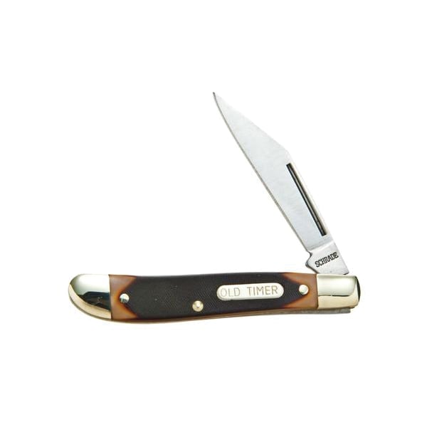 Old Timer Pal Folding Knife Clip Point, Brown