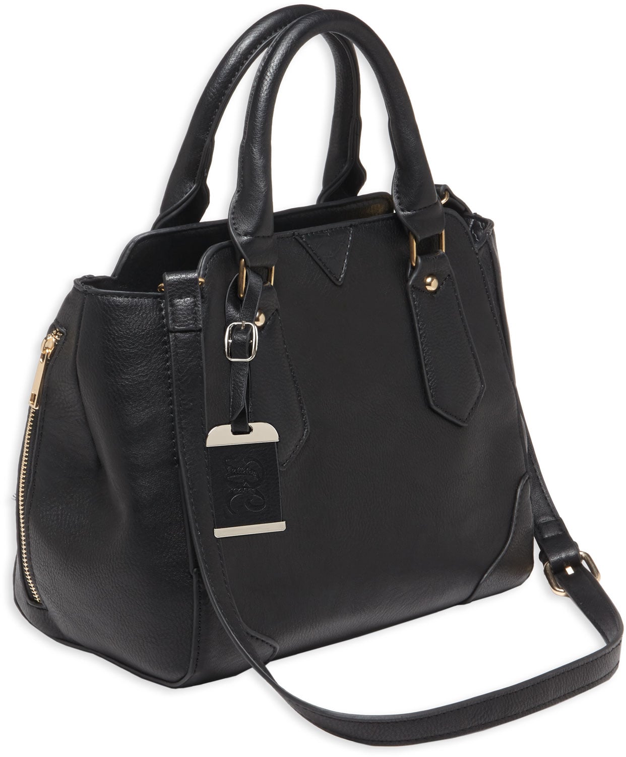 Bulldog Cases Satchel Purse w/ Holster, Black with Black Trim - BDP-020