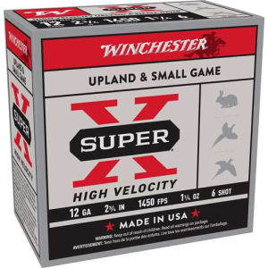 WINCHESTER SUPER-X 12GA 2.75 1450FPS 1-1/4OZ 6 25RD 10BX/CS