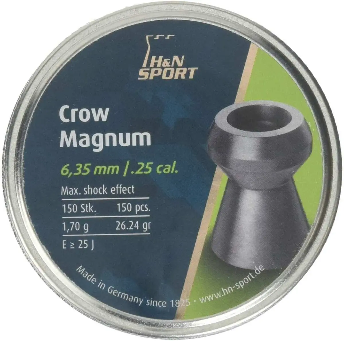 H Crow Magnum .25 cal.- per 150