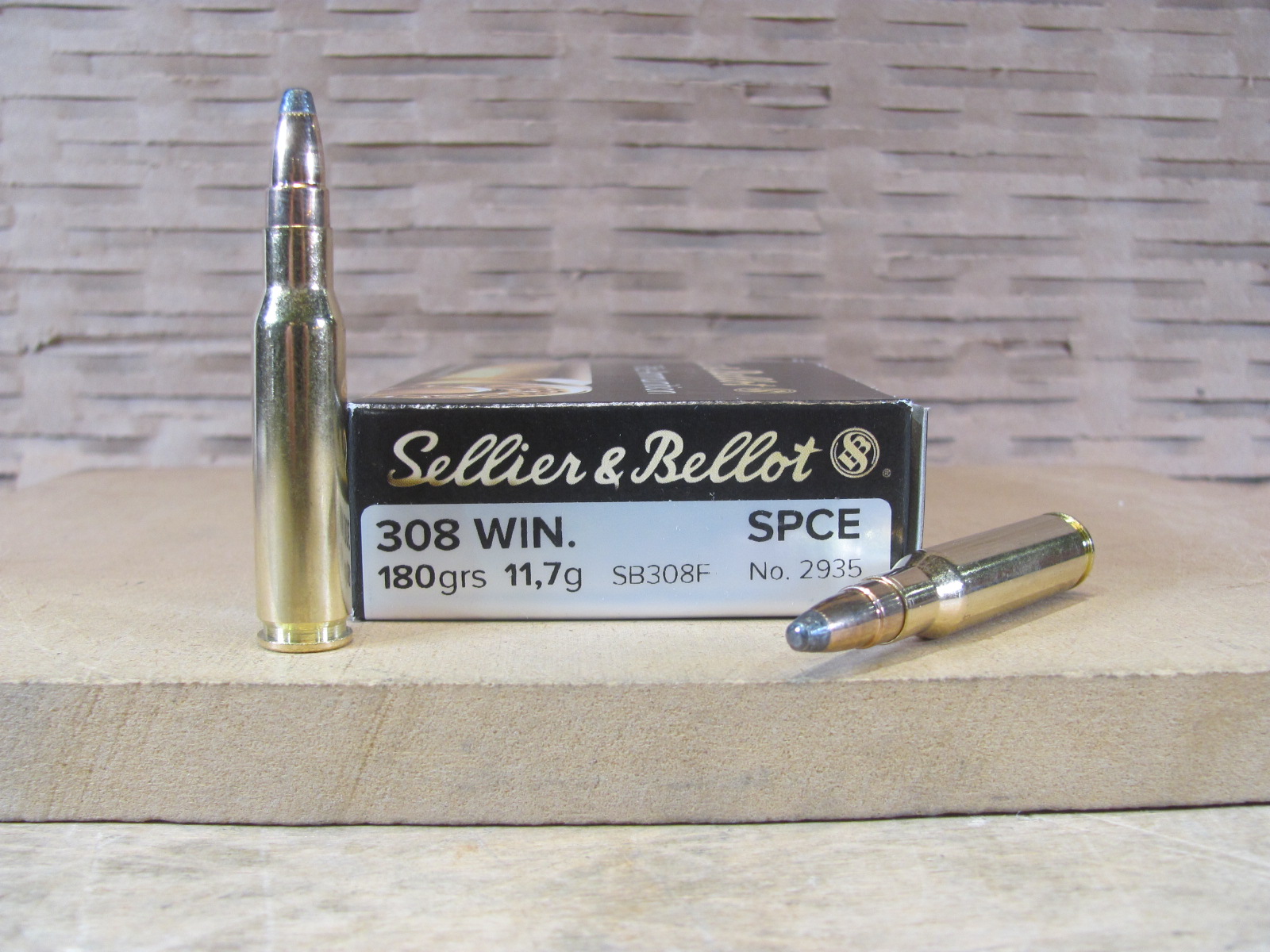500 Round Case – 308 Win 180 Grain SPCE Soft Point Sellier Bellot Ammo – SB308F