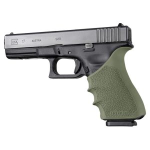 Hogue HandAll Beavertail Grip Sleeve Glock 17, G17 MOS, G17L, G22, G35, G35 MOS, G34, G34 MOS, G31, G37 Gen 3-4 OD Green