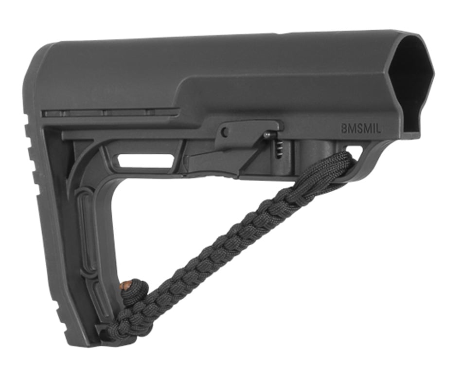 MFT Battlelink Minimalist w/NRAT Strap Mil-Spec Stock, Black - BMSMILNRATBLK