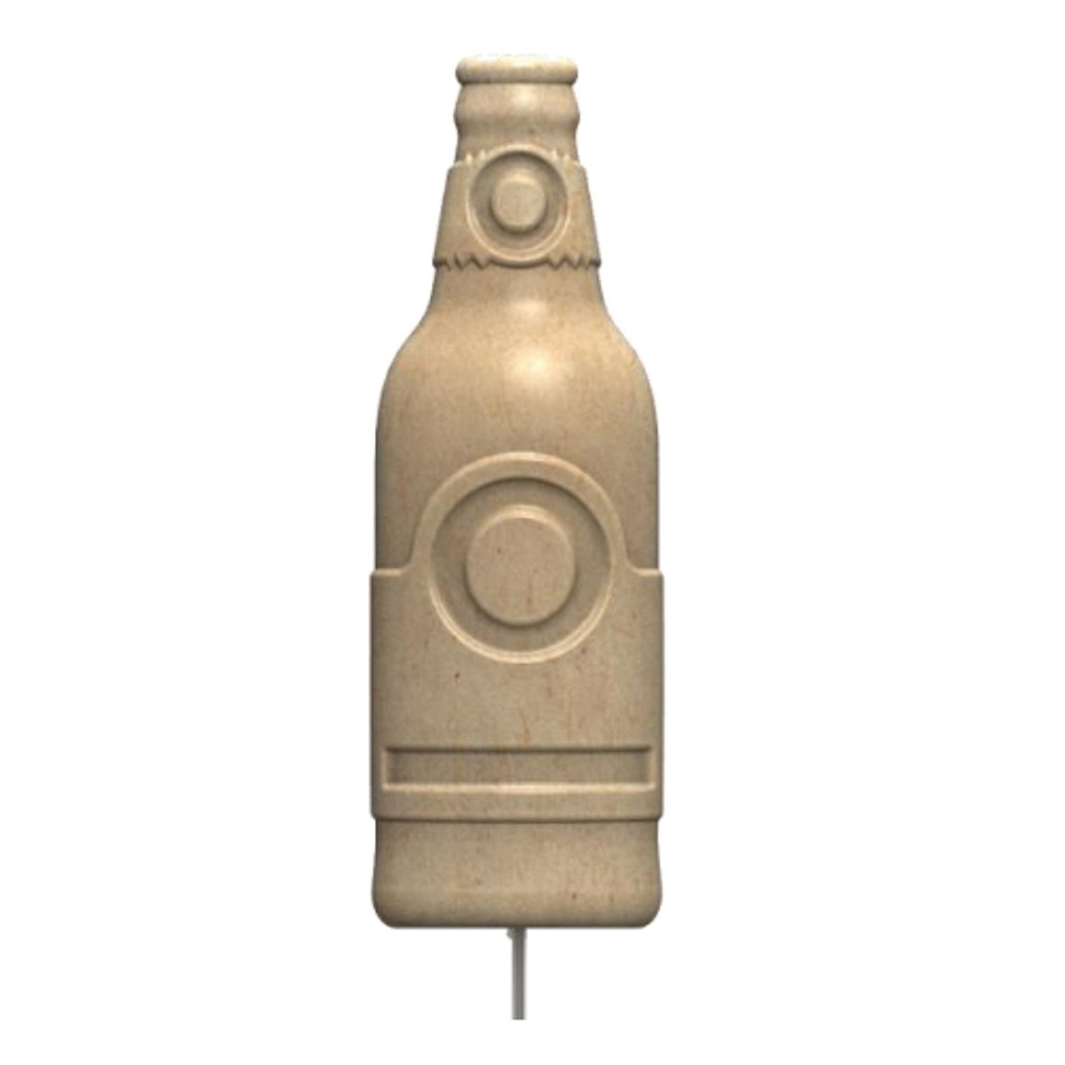 Birchwood Casey 3D Bottle Stack Target, Beige, 6 Pack - 3DSTBTL