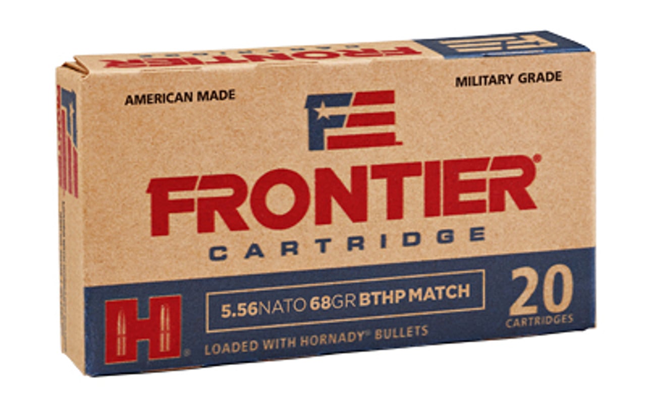 Hornady Frontier 5.56 Nato 68gr BTHP Match 20 Rounds - FR310