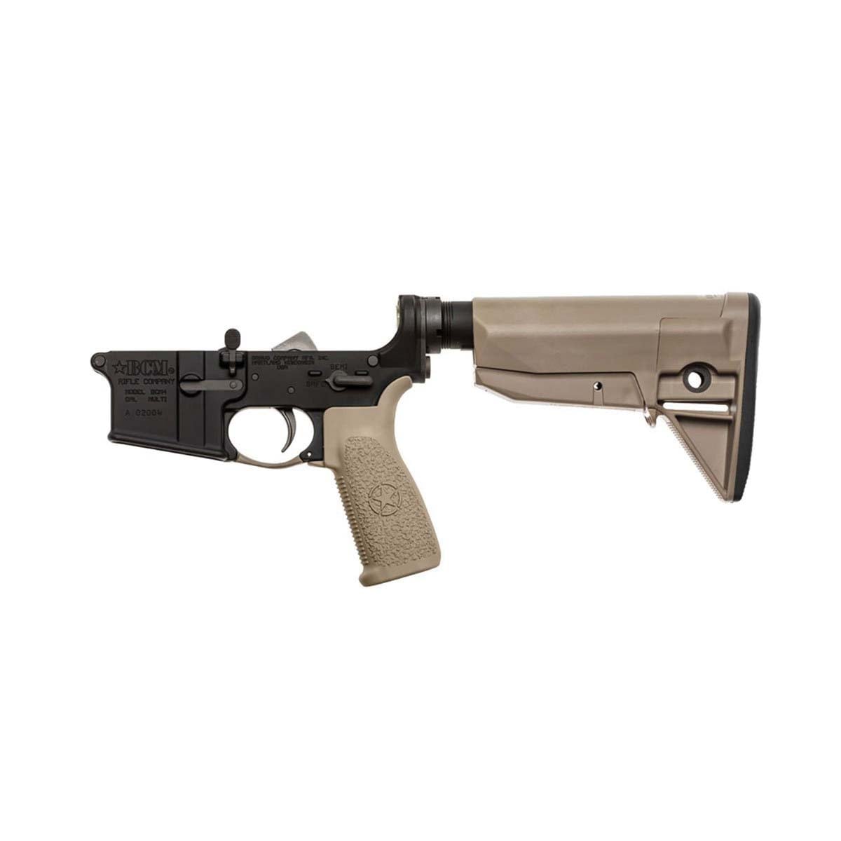Bravo Company Complete Lower w/MK2RMS-M1T0 Recoil Migration/Mod 0 Stock 5.56x45mm, Flat Dark Earth