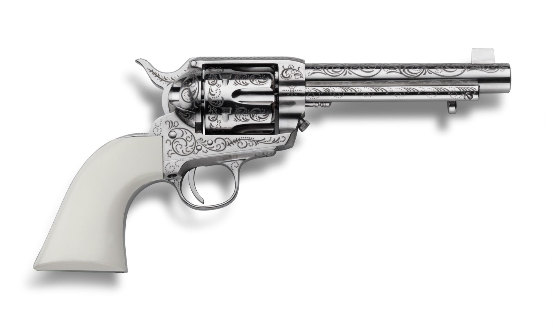Cimarron Frontier .45LC 5.5" Revolver Laser Engraved