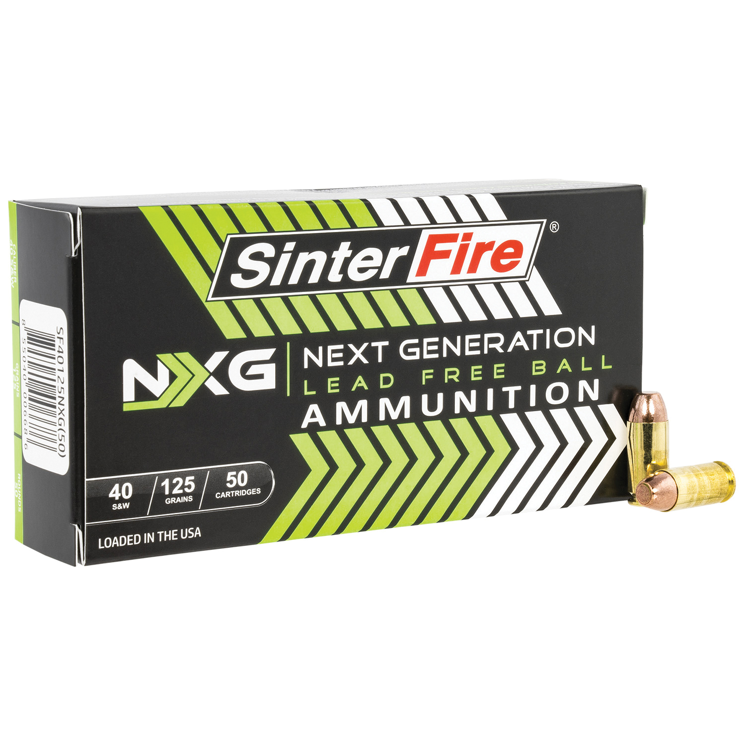 Sinterfire NXG Lead Free Ball Pistol Ammo 40 SW 125 gr. Lead-Free Ball 50 rd.
