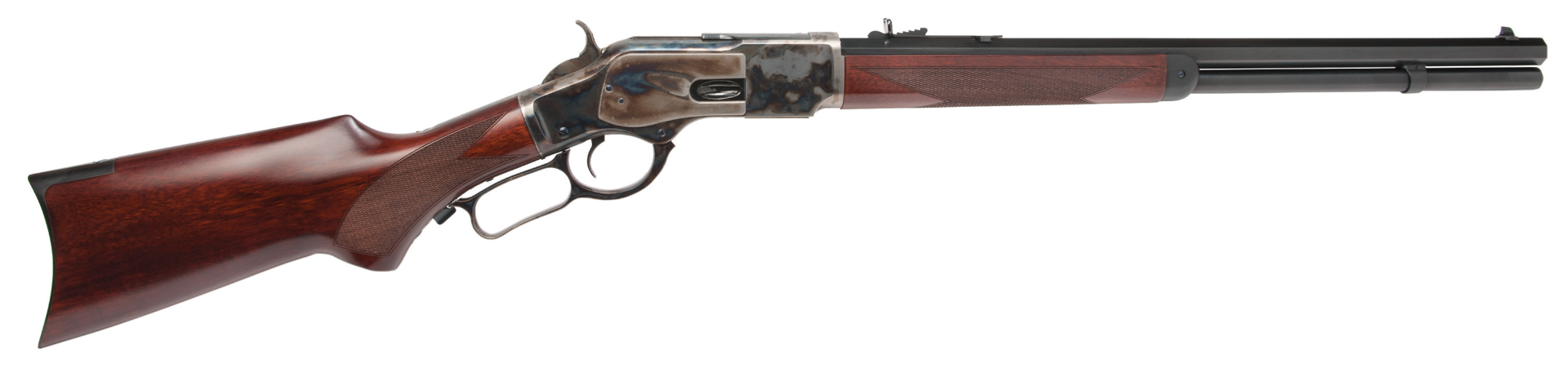 Cimarron 1873 Deluxe Short .45LC Lever Action Rifle, Walnut - CA204