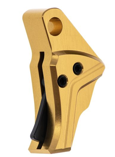Tyrant Designs - Glock Trigger-5-Gold-Black - Screw / Safety- Shoe Only - TD-GTRIG-5-GOLD-BLACK